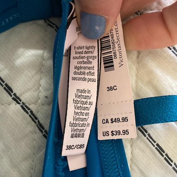 NWT- Victoria’s Secret T-shirt Lightly Lined Demi Bra - Picture 2 of 2